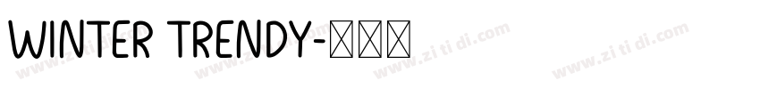 Winter Trendy字体转换